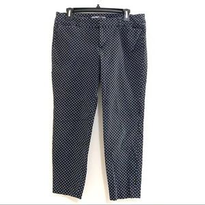 Old Navy Floral Patterned Black Skinny Pants